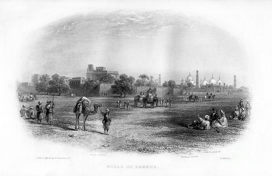 Walls Of Lahore, 19th Century.artist El Drawing by Print Collector