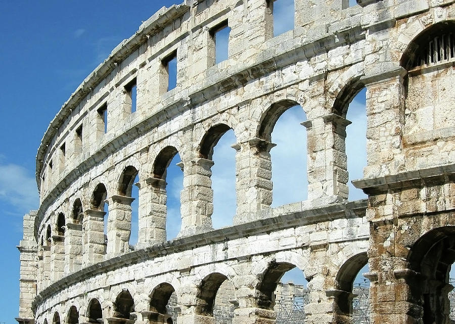 Architecture Photograph - Walls Of The Pula Area, Pula, Istria by Joe & Clair Carnegie / Libyan Soup