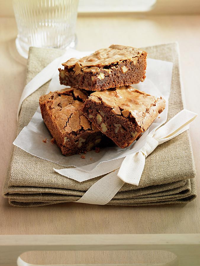 Walnut Brownies Photograph by Sirois