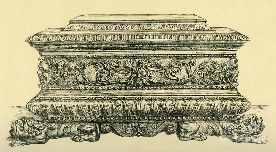 Walnut Chest Drawing by Print Collector