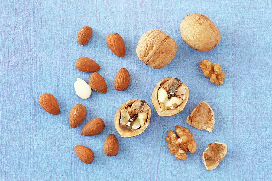 Walnuts And Almonds Photograph by Rua Castilho