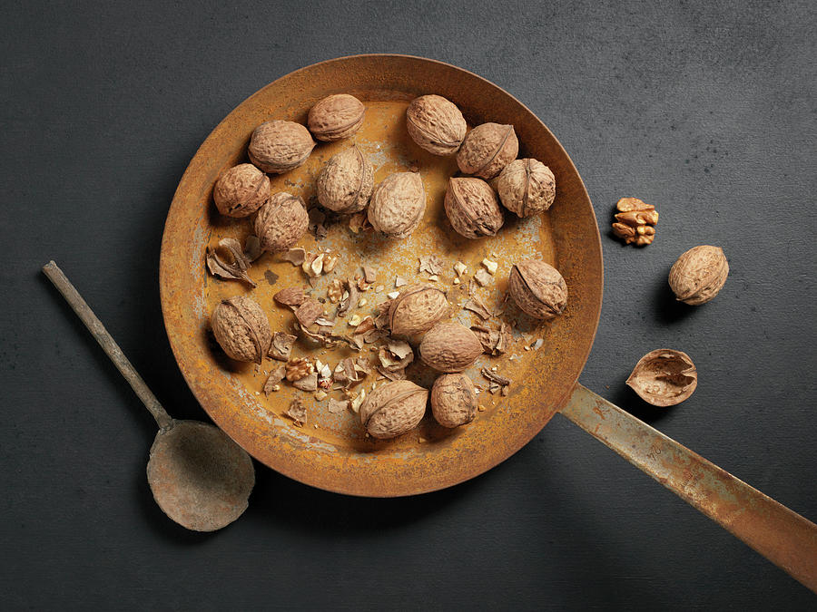 Walnuts In A Pan Photograph by Studio-344