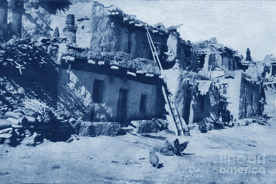 Walpi Photograph - Walpi Hopi villages located on First Mesa in Navajo County, northern Arizona 1905 by Monterey County Historical Society