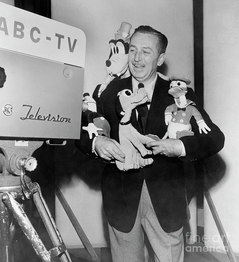 Walt Disney Holding Cartoon Stuffed Photograph by Bettmann Walt Disney Holding Cartoon Stuffed Photograph by Bettmann