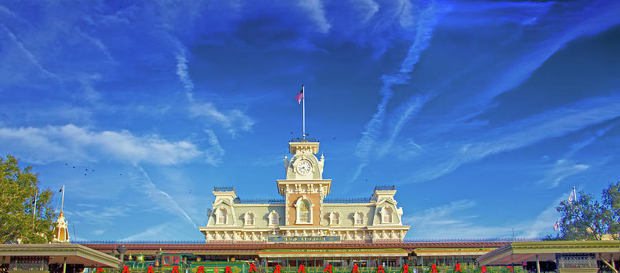 Walt Disney World Entrance Panorama Photograph by Mark Andrew Thomas