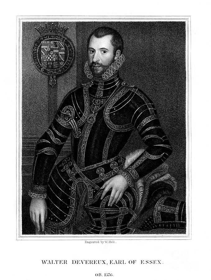 Walter Devereux, 1st Earl Of Essex Drawing by Print Collector