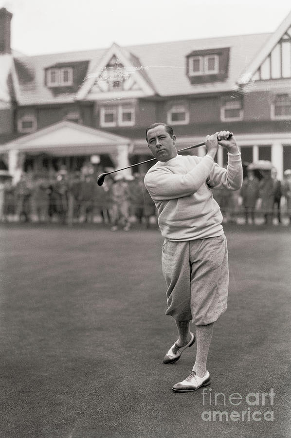 Walter Hagen Golfing Photograph by Bettmann