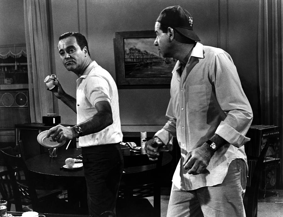 Walter Matthau And Jack Lemmon In The Odd Couple 1968 Photograph by ...