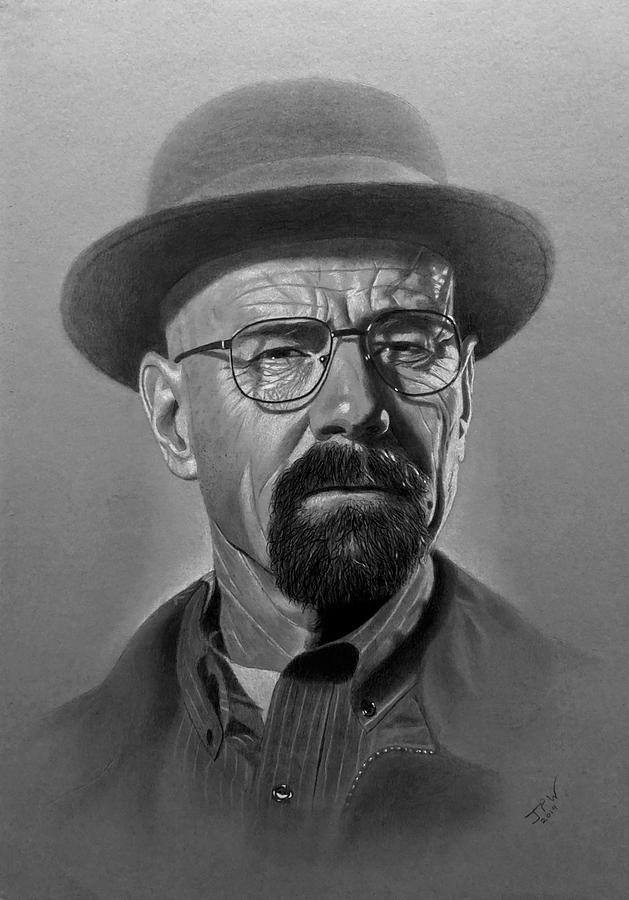 Walter White Drawing by JPW Artist