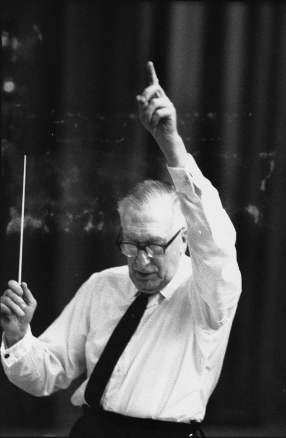 Walton Conducting Photograph by Erich Auerbach