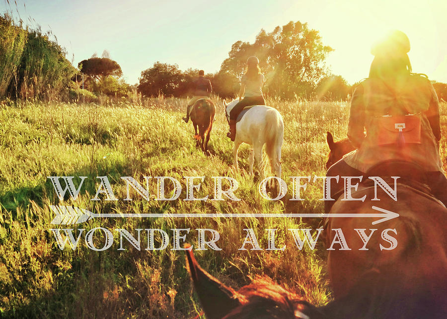 WANDERING ROME quote Photograph by Jamart Photography
