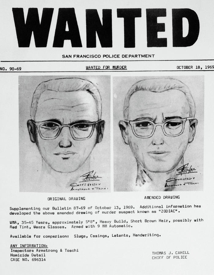 Wanted Painting - Wanted Zodiac Killer by American School