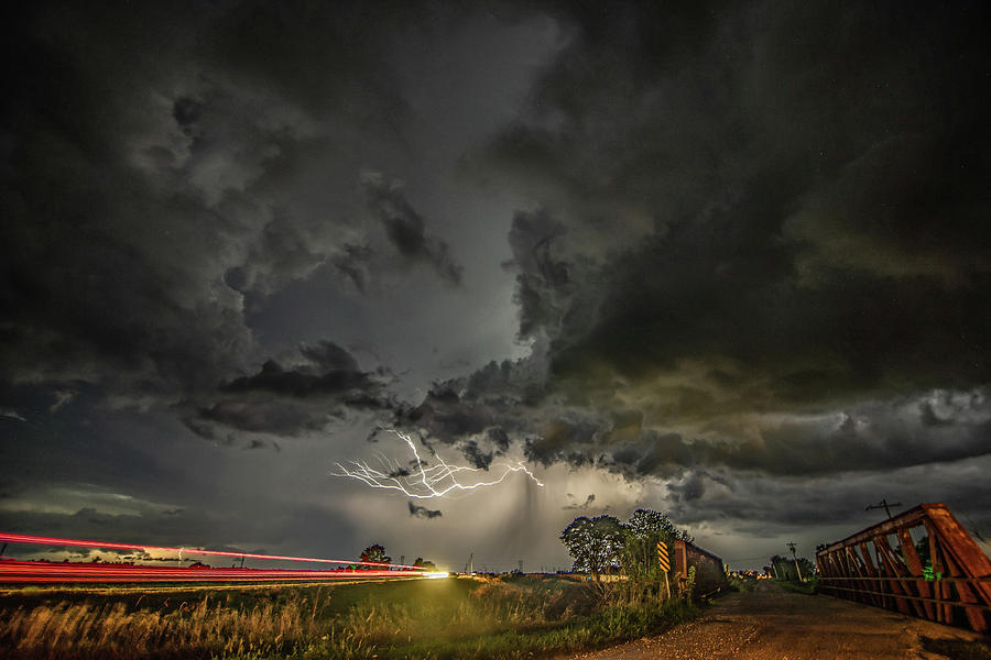 Wapello Lightning Photograph by Paul Brooks