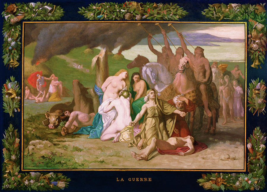 Pierre Puvis De Chavannes Painting - War - Digital Remastered Edition by Pierre Puvis de Chavannes