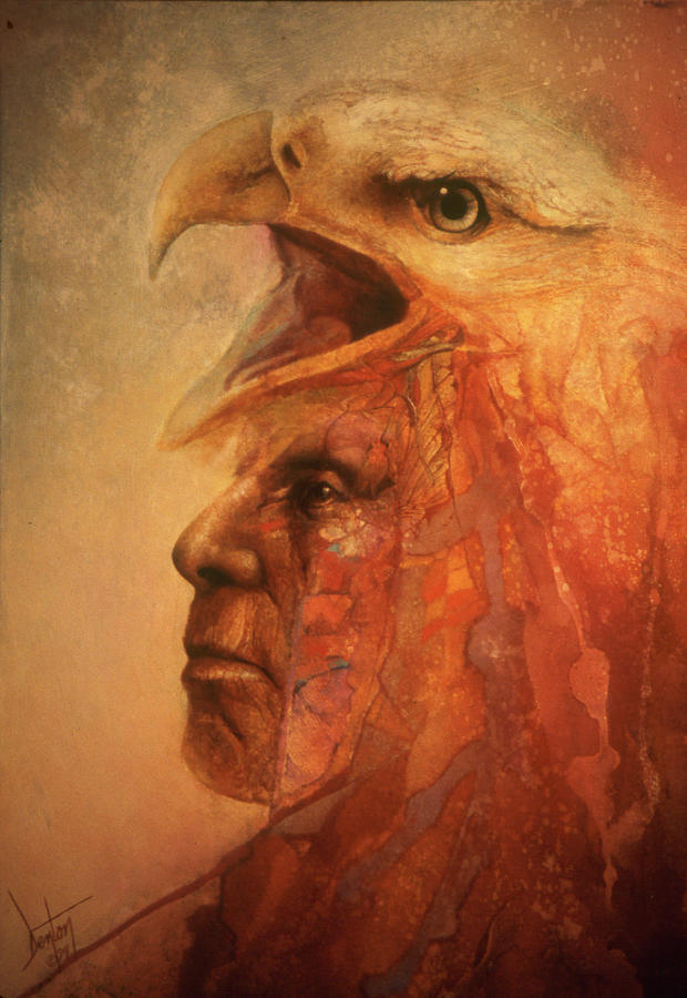 War Eagle Painting by Denton Lund War Eagle Painting by Denton Lund