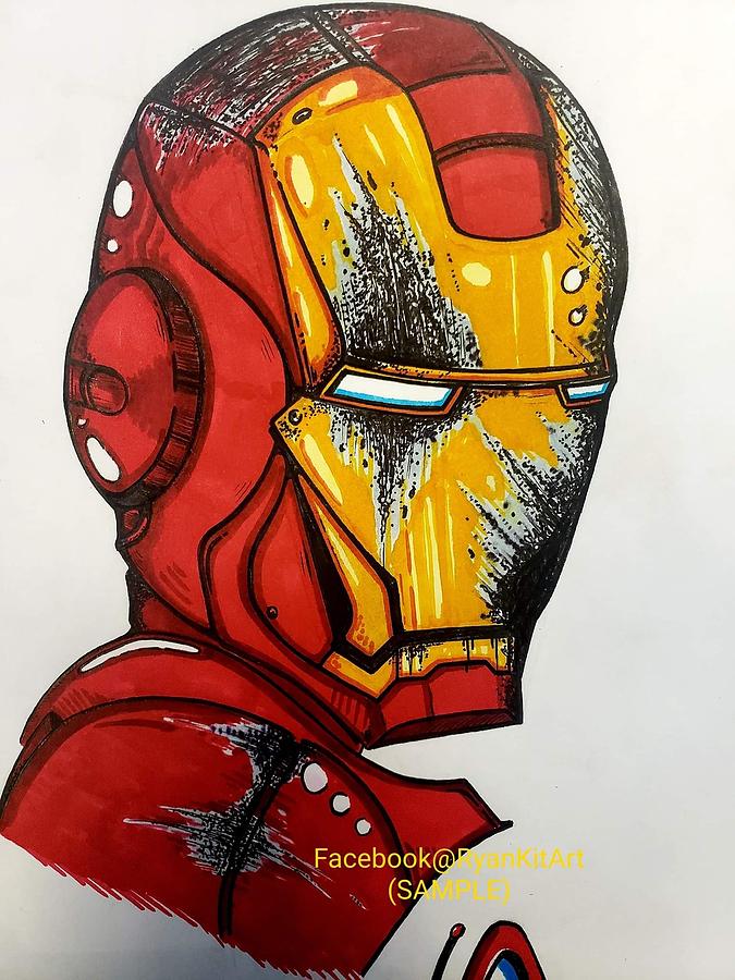 Avengers Infinity War Iron - Draw Spiderman Infinity War, HD Png Download -  vhv