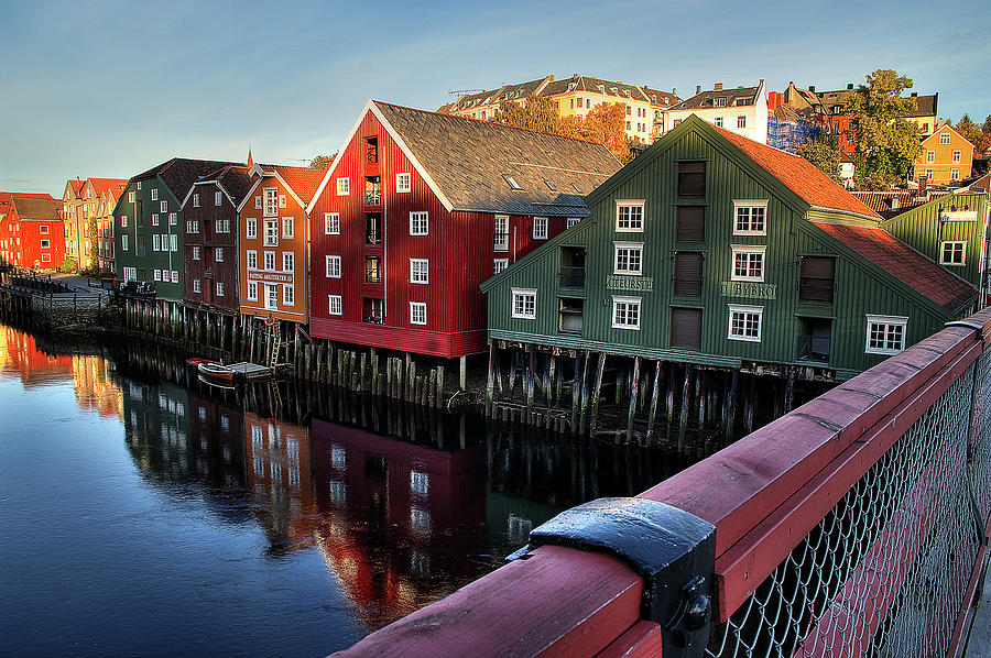 Warehouses At The Nidelva River Photograph by Michael Echteld