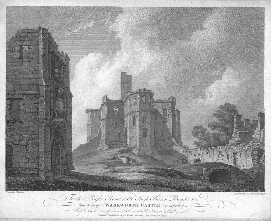Warkworth Castle Drawing by Print Collector