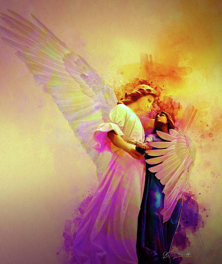 Warm as an Angels Embrace Have I Loved You Digital Art by Chas Sinklier