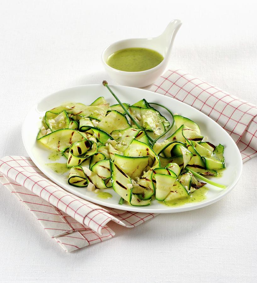 Warm Courgette Salad Photograph by Franco Pizzochero