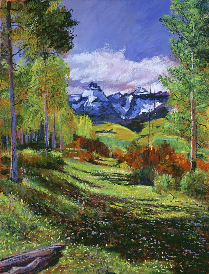 Warm Mountain Valley Painting by David Lloyd Glover