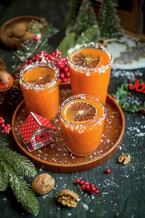 Warm Orange Juice christmas Drink Photograph by Olimpia Davies