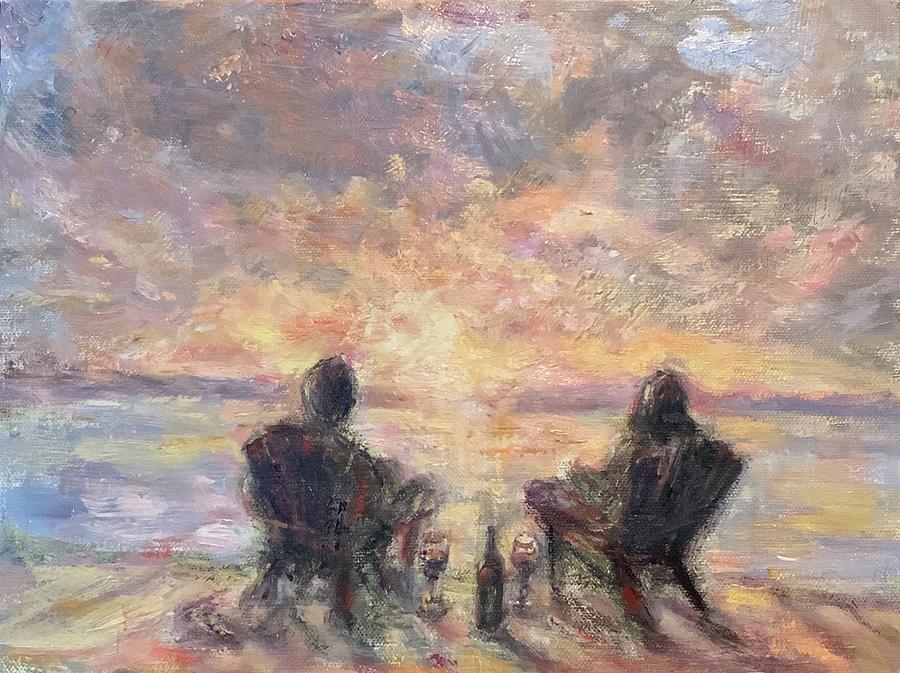 Warm Sunset Sample 2 Painting
