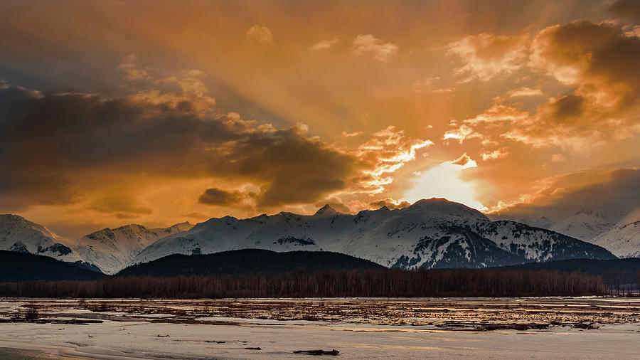 Mountain Photograph - Warm Sunset On A Cool Night by Brenda Petrella Photography Llc