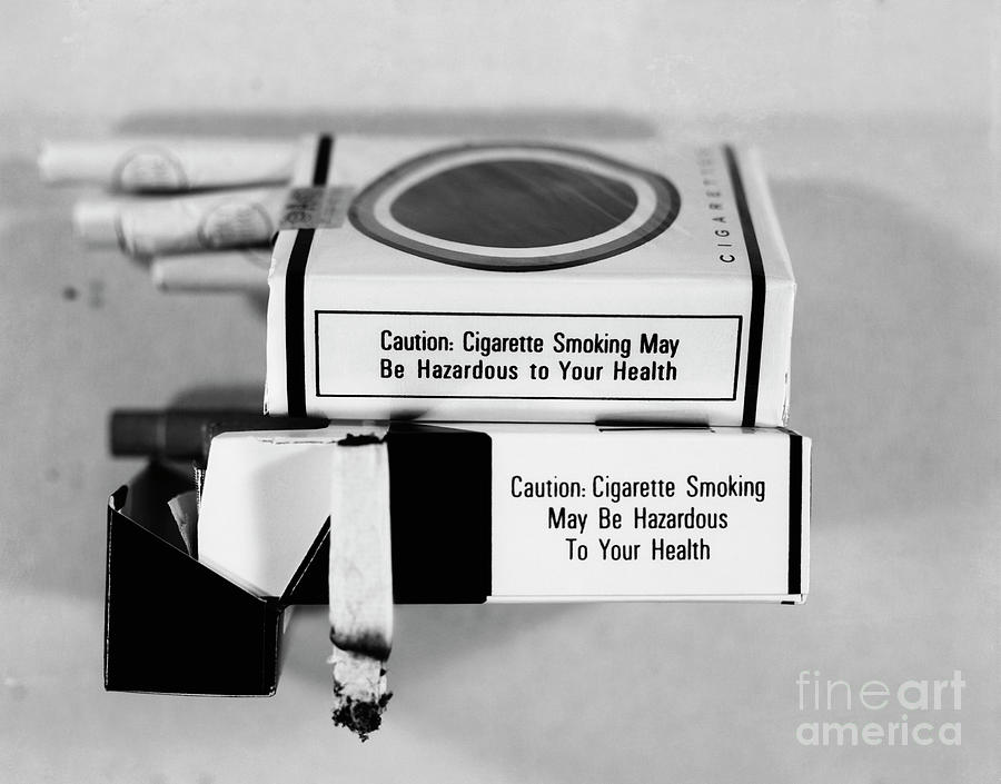 Warning Labels On Cigarettes Photograph by Bettmann