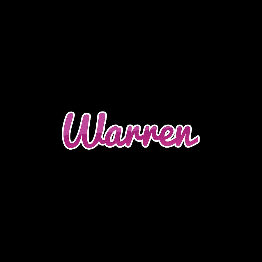 Warren #Warren Digital Art by TintoDesigns