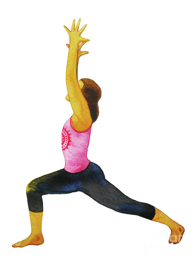 Warrior Pose Vector Art PNG, Humble Warrior Yoga Pose, Humble Warrior,  Warrior, Warrior Pose PNG Image For Free Download