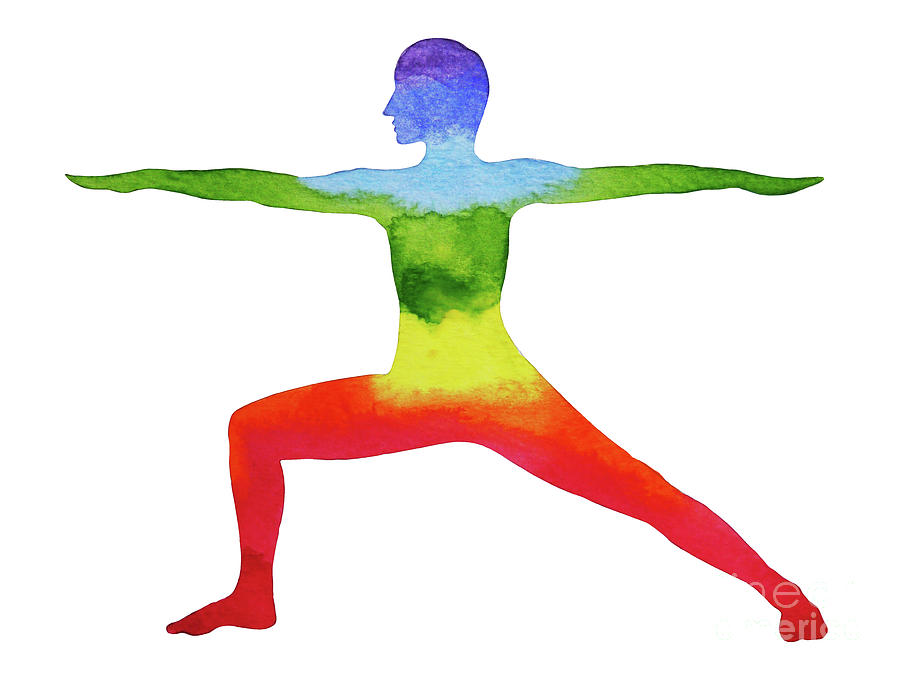 Yoga Warrior Pose Hand Drawn Illustration Stock Illustration - Download  Image Now - Yoga, Warrior 1, Warrior Position - iStock