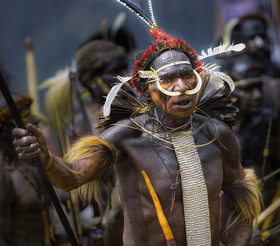 Warrior Of Papua Photograph By Handi Nugraha