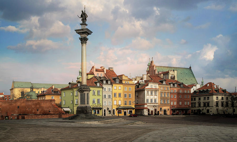 Warsaw on a sunny morning Photograph by Jaroslaw Blaminsky