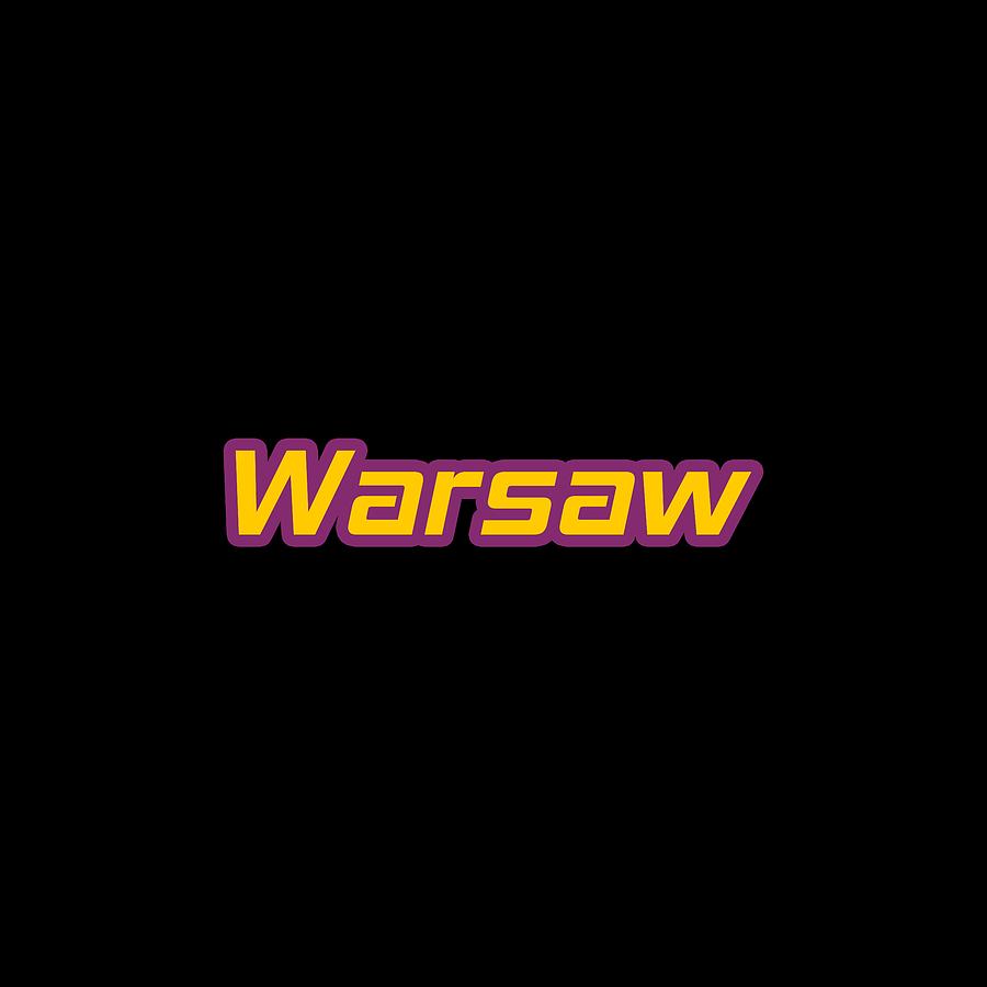 Warsaw #Warsaw Digital Art by TintoDesigns