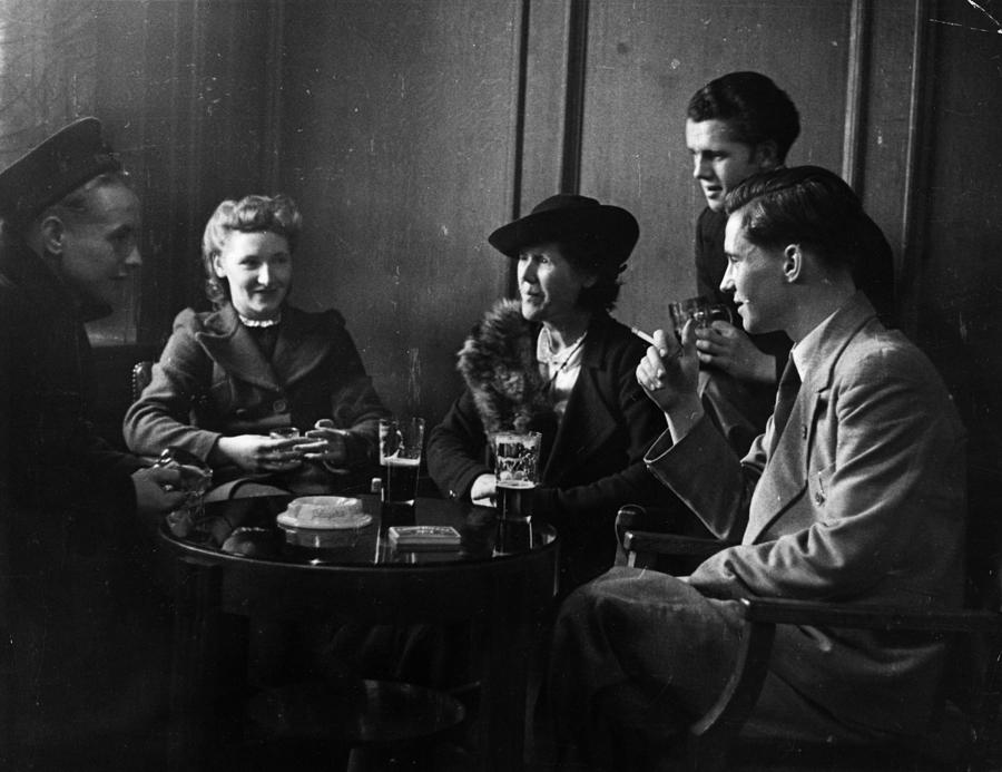 Wartime Drink Photograph by Bert Hardy