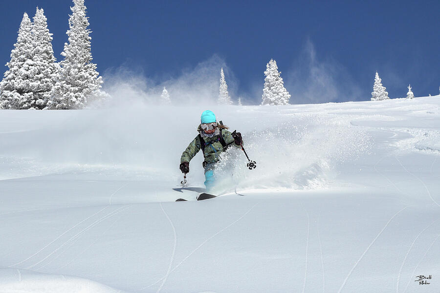 Wasatch Powder Skier Photograph by Brett Pelletier