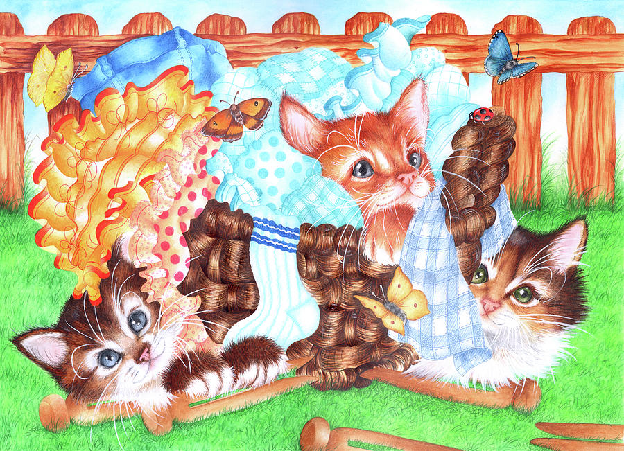 Wash Day Painting by Cb Studios Wash Day Painting by Cb Studios