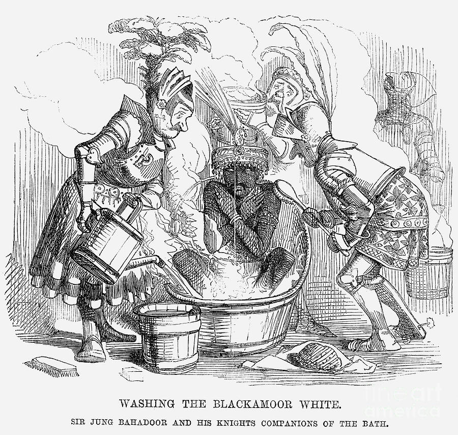 Washing The Blackamoor White, 1858 Drawing by Print Collector