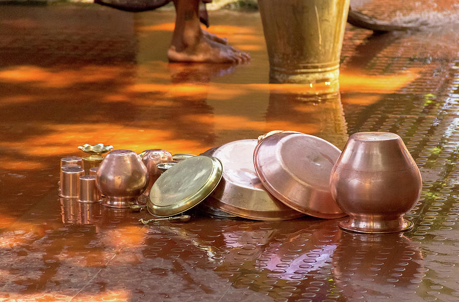 Washing the Copper in India Photograph by Amy Sorvillo