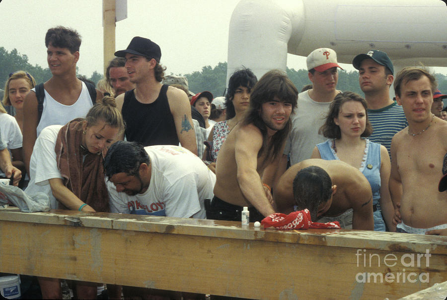 New York Photograph - Washing Up at Woodstock 99 by Concert Photos