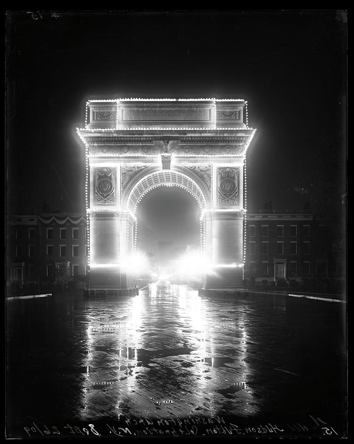 Washington Arch Photograph by The New York Historical Society