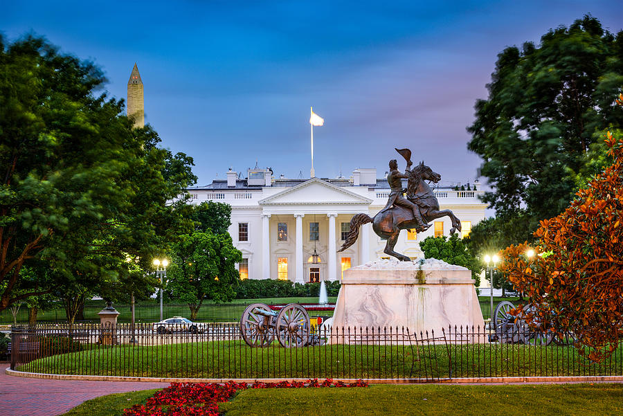 Scenic Photograph - Washington, Dc At The White House by Sean Pavone