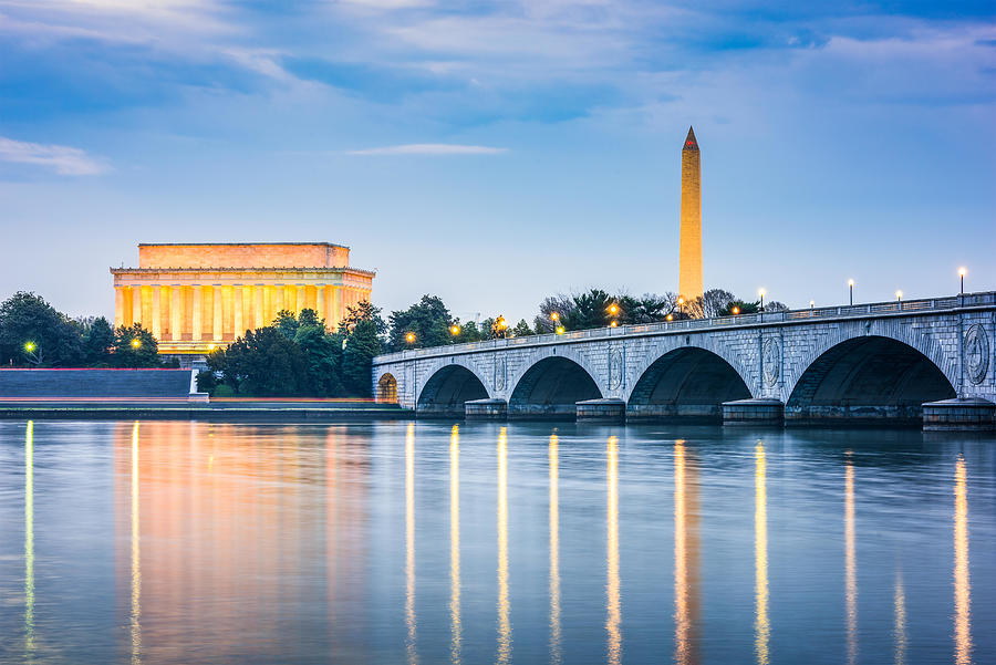 Washington Monument Photograph - Washington Dc, Usa Skyline by Sean Pavone