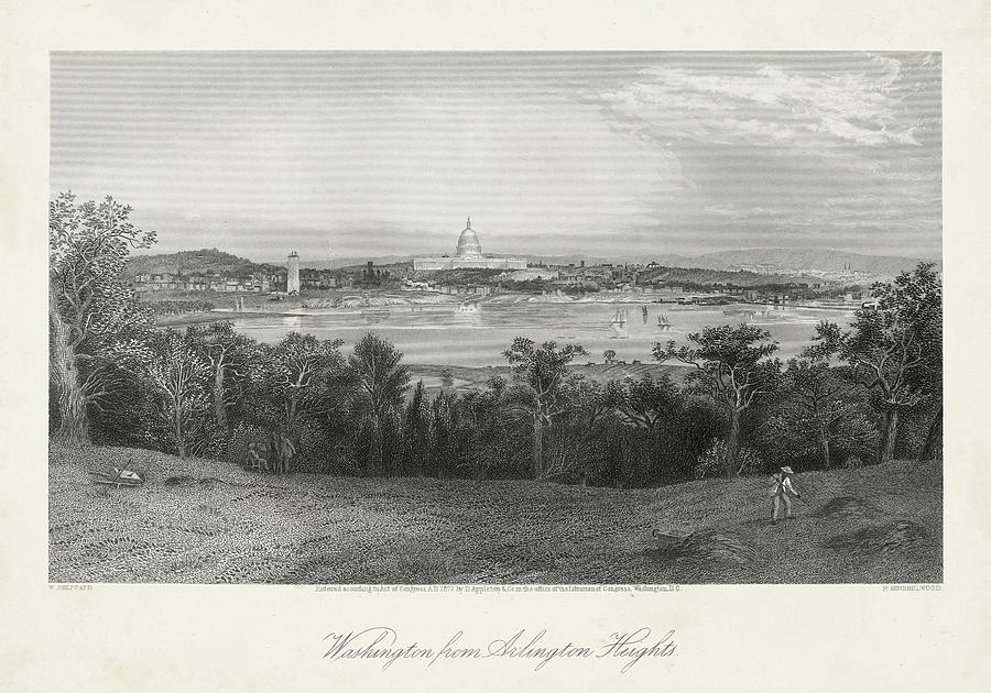 Historical Painting - Washington From Arlington Heights by William Cullen Bryant