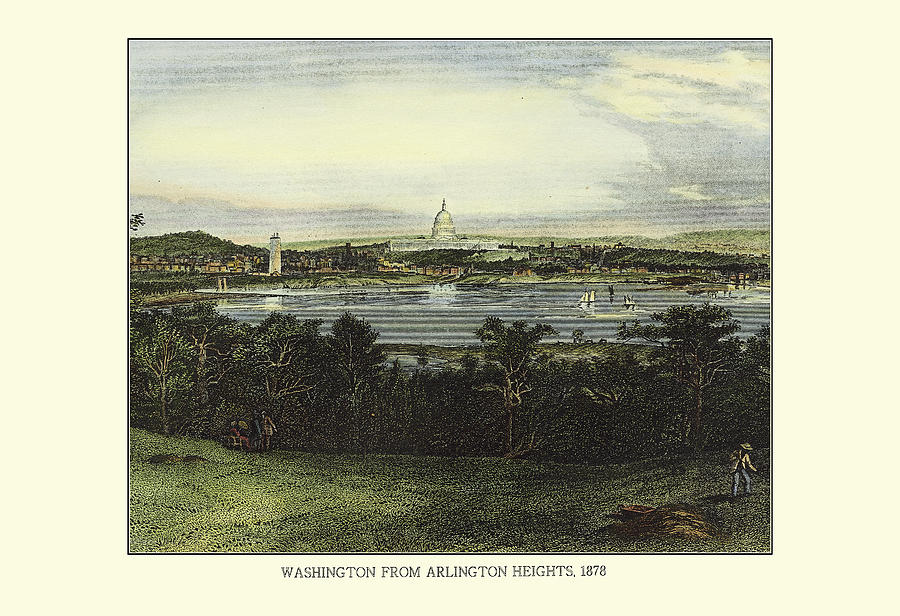 Architecture Painting - Washington From Arlington by Sheppard