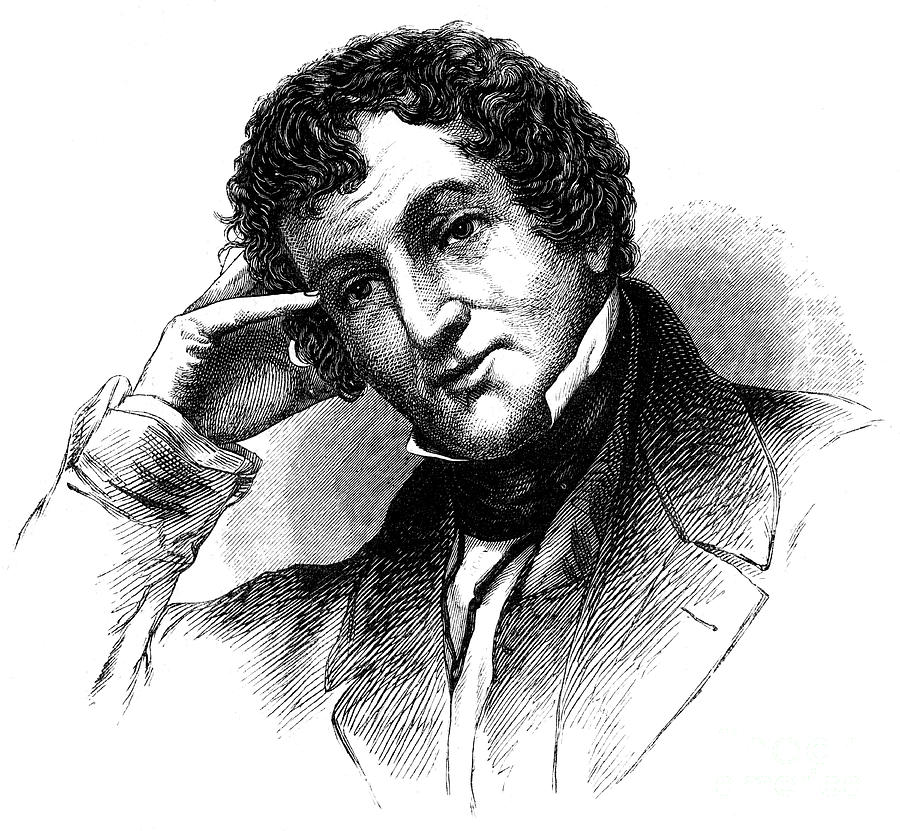 Washington Irving, American Author Drawing by Print Collector