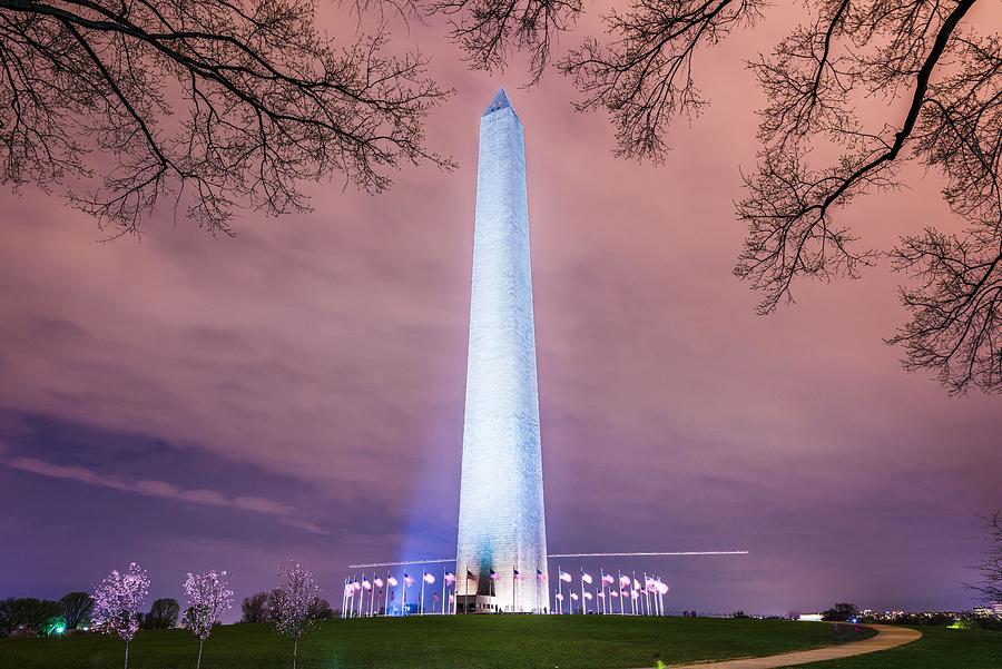 Spring Photograph - Washington Monument In Washington Dc by Sean Pavone