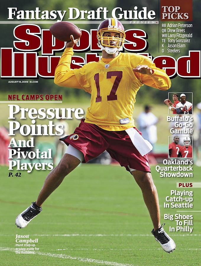 Washington Redskins Qb Jason Campbell... Sports Illustrated Cover Photograph by Sports Illustrated