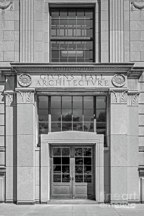 Washington University Photograph - Washington University Givens Hall  by University Icons